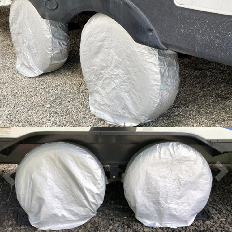 4pcs / Set Car Tire 420D Oxford Cloth Protective Cover, Diameter: 76-81cm, Width: 34cm, 76-81cm