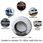 4pcs / Set Car Tire 420D Oxford Cloth Protective Cover, Diameter: 101-106cm, Width: 40cm, 101-106cm
