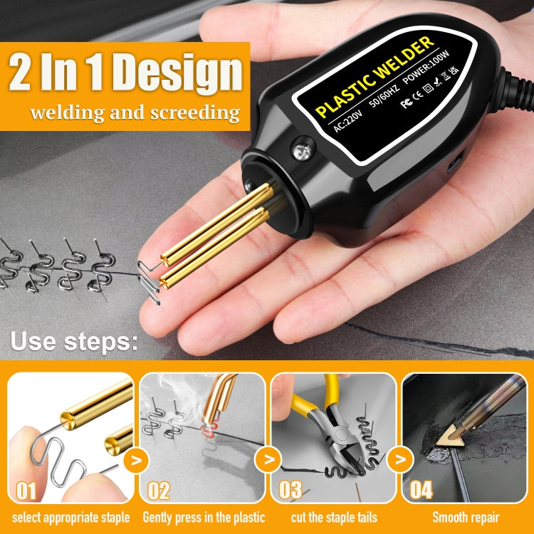 Hot Stapler Plastic Welding Machine Car Bumper Repair Kit Plier, AU Plug, AU Plug