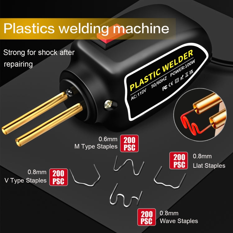 Hot Stapler Plastic Welding Machine Car Bumper Repair Kit Plier, US Plug, US Plug