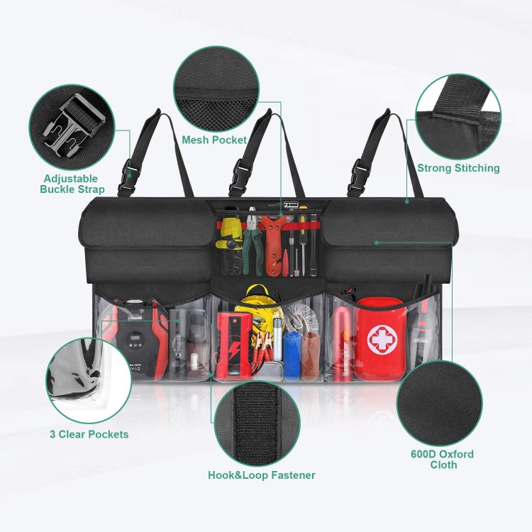 Car Trunk Oxford Cloth Storage Bag Trunk Hanging Bag Tool Kit, Car Trunk Storage Bag