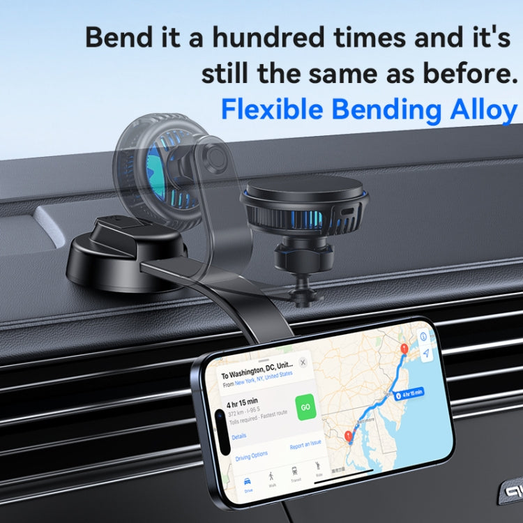 Yesido C311 Semiconductor Cooling 15W Magnetic Wireless Charging Car Holder, C311