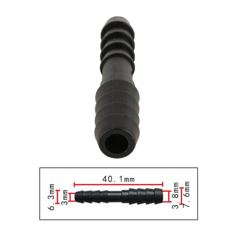 10pcs/Bag Car Straight Type Wiper Spray Nozzle Water Pipe Connection Tube, C404