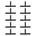 10pcs/Bag Car T Type Wiper Spray Nozzle Water Pipe Connection Tube, C405