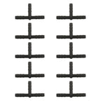 10pcs/Bag Car T Type Wiper Spray Nozzle Water Pipe Connection Tube, C405