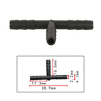 10pcs/Bag Car T Type Wiper Spray Nozzle Water Pipe Connection Tube, C405