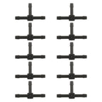 10pcs/Bag Car T Type Wiper Spray Nozzle Water Pipe Connection Tube, C412