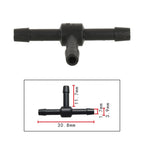 10pcs/Bag Car T Type Wiper Spray Nozzle Water Pipe Connection Tube, C412