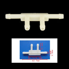10pcs/Bag Car Dual T Type Wiper Spray Nozzle Water Pipe Connection Tube, C422