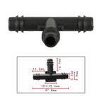10pcs/Bag Car T Type Wiper Spray Nozzle Water Pipe Connection Tube, C441