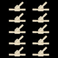 10pcs/Bag Car Y Type Wiper Spray Nozzle Water Pipe Connection Tube, C3200