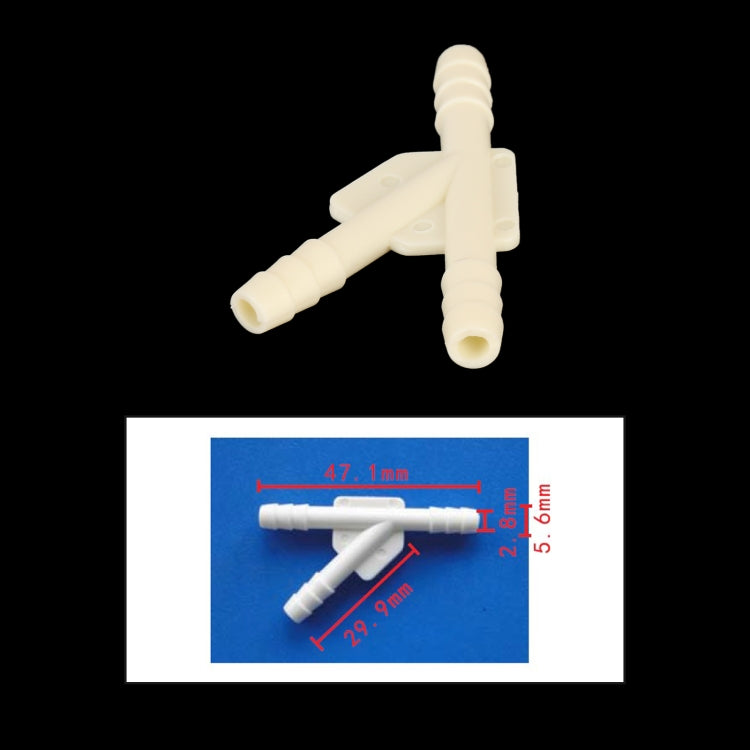 10pcs/Bag Car Y Type Wiper Spray Nozzle Water Pipe Connection Tube, C3200
