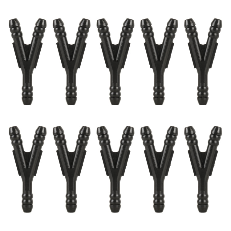 10pcs/Bag Car Y Type Wiper Spray Nozzle Water Pipe Connection Tube, C445