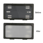 Car Dual Plate Atomized License Plate Frame, US Standard, Dual Plate