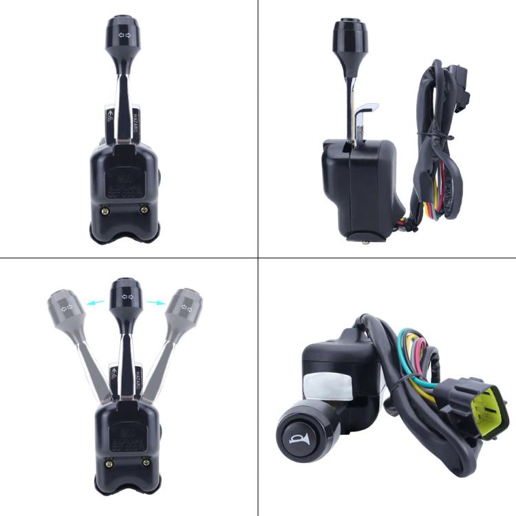 CP-5221 UTV Turn Signal Kit with Horn, Plug and Play Street Legal with Column Turn Switch and 105, Amber LED Blinker Kit, CP-5221