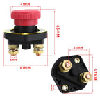 12V / 24V Car Modified Power Ignition Switch With Terminal Block Battery Isolation Power Disconnect Switch 52-45749, CP-5274