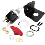 300A High Current Silver-plated Copper 12V-36V Battery Cut Off Switch with Red Handle Isolator & Lock-Out Plate, CP-5318