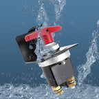 300A High Current Silver-plated Copper 12V-36V Battery Cut Off Switch with Red Handle Isolator & Lock-Out Plate, CP-5318