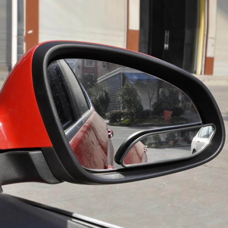 3R-060 One Pair Car Auxiliary Side View Mirror Round Blind Spot Wide Angle Mirror