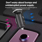 SHUNWEI SD-1904 Dual Socket Car Cigarette Lighter Splitter with USB Charger, SD-1904