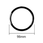 4pcs / Set Car Door Horn Ring Decorative Sticker for BMW X5 E70 2008-2013 / X6 E71 2009-2014, Left and Right Drive Universal, Door Horn Ring 4pcs