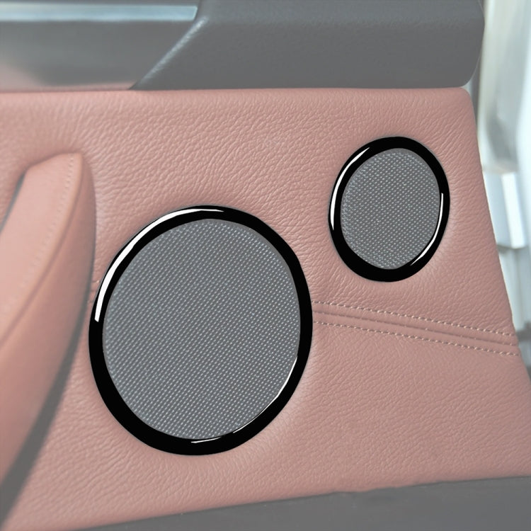6pcs / Set Car Door Horn Ring Decorative Sticker for BMW X5 E70 2008-2013 / X6 E71 2009-2014, Left and Right Drive Universal, Door Horn Ring 6pcs