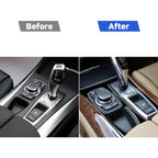 Car Right Drive Gear Panel Decorative Sticker for BMW X5 E70 2008-2013 / X6 E71 2009-2014, Right Drive Gear Panel