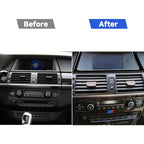 Car Navigation Frame Decorative Sticker for BMW X5 E70 2008-2013 / X6 E71 2009-2014, Left and Right Drive Universal, Navigation Frame