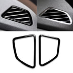 2pcs / Set Car Right Drive Dashboard Air Outlet Frame Decorative Sticker for BMW X5 E70 / X6 E71 2008-2013, Left and Right Drive Universal, Right Drive Dashboard Air Outlet