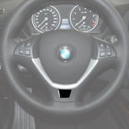 Car Steering Wheel Buttons Decorative Sticker for BMW E70 X5 / E71 X6 2008-2013, Left and Right Drive Universal, Steering Wheel Button