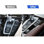 Car Right Drive Gear Panel Single Key Decorative Sticker for BMW Series 5 F10 2011-2017, For Series 5 F10 Single Key, Right Drive