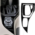 2pcs / Set Car Right Drive Gear Panel Decorative Sticker for BMW X1 E84 2011-2015, Set For X1 E84 2011-2015, Right Drive