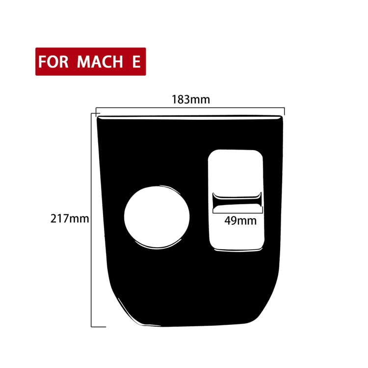 For Ford Mustang Mach E 2021 Car Gear Panel Decorative Sticker, Left and Right Drive Universal, For Mustang Mach E 2021