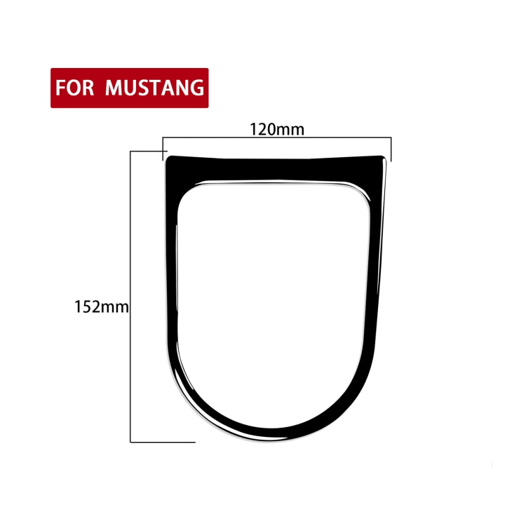 For Ford Mustang 2015-2020 Car Gear Panel Frame Decorative Sticker, Left and Right Drive Universal, For Mustang 2015-2020, Gear Frame