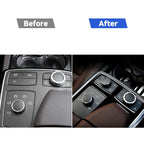 Car Right Drive Central Armrest Box Multimedia Panel Decorative Sticker For Mercedes-Benz GLE 2015-2018/GLS 2016-2018/M-class 2012-2015, For GLE 2015-2018, 49 Multimedia Panel, Right Drive