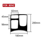 Car Right Drive Central Armrest Box Multimedia Panel Decorative Sticker For Mercedes-Benz GLE 2015-2018/GLS 2016-2018/M-class 2012-2015, For GLE 2015-2018, 50 Multimedia Panel, Right Drive