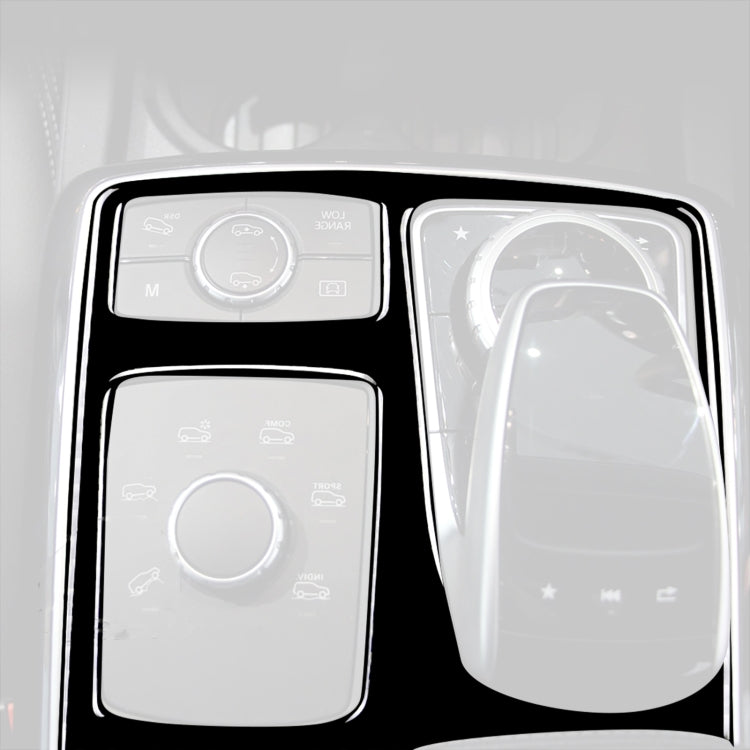 Car Right Drive Central Armrest Box Multimedia Panel Decorative Sticker For Mercedes-Benz GLE 2015-2018/GLS 2016-2018/M-class 2012-2015, For GLE 2015-2018, 50 Multimedia Panel, Right Drive