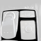 Car Left Drive Central Armrest Box Multimedia Panel Decorative Sticker For Mercedes-Benz GLE 2015-2018/GLS 2016-2018/M-class 2012-2015, For GLE 2015-2018, 50 Multimedia Panel, Left Drive