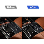Car Left Drive Central Armrest Box Multimedia Panel Decorative Sticker For Mercedes-Benz GLE 2015-2018/GLS 2016-2018/M-class 2012-2015, For GLE 2015-2018, 50 Multimedia Panel, Left Drive