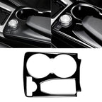 Car Left Drive Central Armrest Box Cup Holder Frame Decorative Sticker For Mercedes-Benz GLK 2008-2015, For GLE 2015-2018, Cup Holder Frame, Left Drive