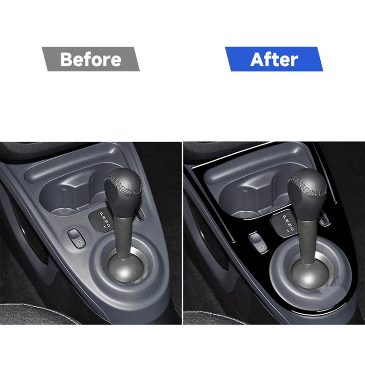 Car Left Drive Central Gear Panel Decorative Sticker For Mercedes-Benz Smart 2016-2021, For Smart 2016-2021, Gear Panel, Left Drive