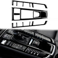 For Porsche Macan 2014-2021 Car Gear Panel Decorative Sticker 5pcs / Set, Left and Right Drive Universal, For Macan 2014-2021, Gear Panel Set