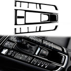 For Porsche Macan 2014-2021 Car Gear Panel Decorative Sticker 5pcs / Set, Left and Right Drive Universal, For Macan 2014-2021, Gear Panel Set