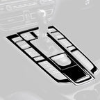 For Porsche Macan 2014-2021 Car Gear Panel Decorative Sticker 5pcs / Set, Left and Right Drive Universal, For Macan 2014-2021, Gear Panel Set