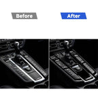 For Porsche Macan 2014-2021 Car Gear Panel Decorative Sticker 5pcs / Set, Left and Right Drive Universal, For Macan 2014-2021, Gear Panel Set