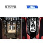 Car Left Drive Central Multimedia Panel Decorative Sticker For Porsche Panamera 2010-2016, For Panamera 2010-2016, Multimedia Panel, Left Drive