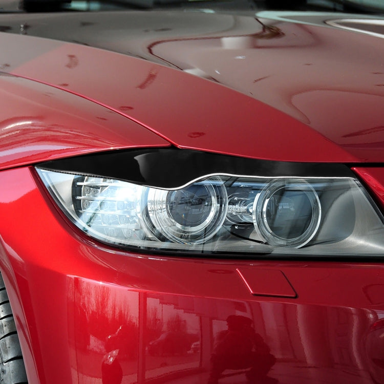 Pair Car Lamp Eyebrow Soft Decorative Sticker for BMW 3 Series E90 2005-2012, For BMW 3 Series E90 2005-2012