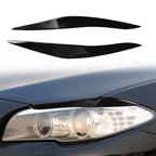 Pair Car Lamp Eyebrow Soft Decorative Sticker for BMW 5 Series F10 2010-2013, For BMW 5 Series F10 2010-2013