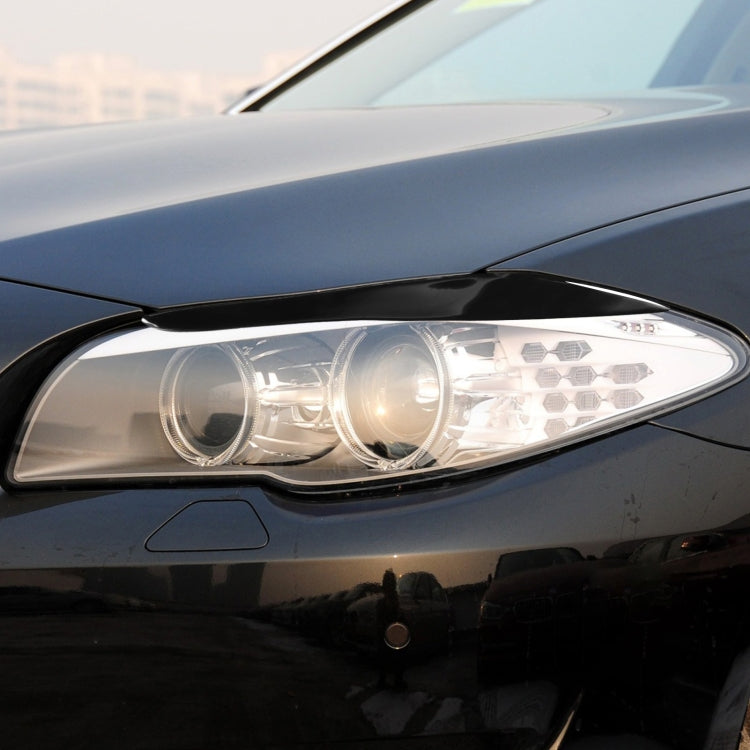 Pair Car Lamp Eyebrow Soft Decorative Sticker for BMW 5 Series F10 2010-2013, For BMW 5 Series F10 2010-2013