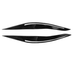 Pair Car Lamp Eyebrow Soft Decorative Sticker for BMW 5 Series F10 2010-2013, with Hole, For BMW 5 Series F10 2010-2013, with Hole